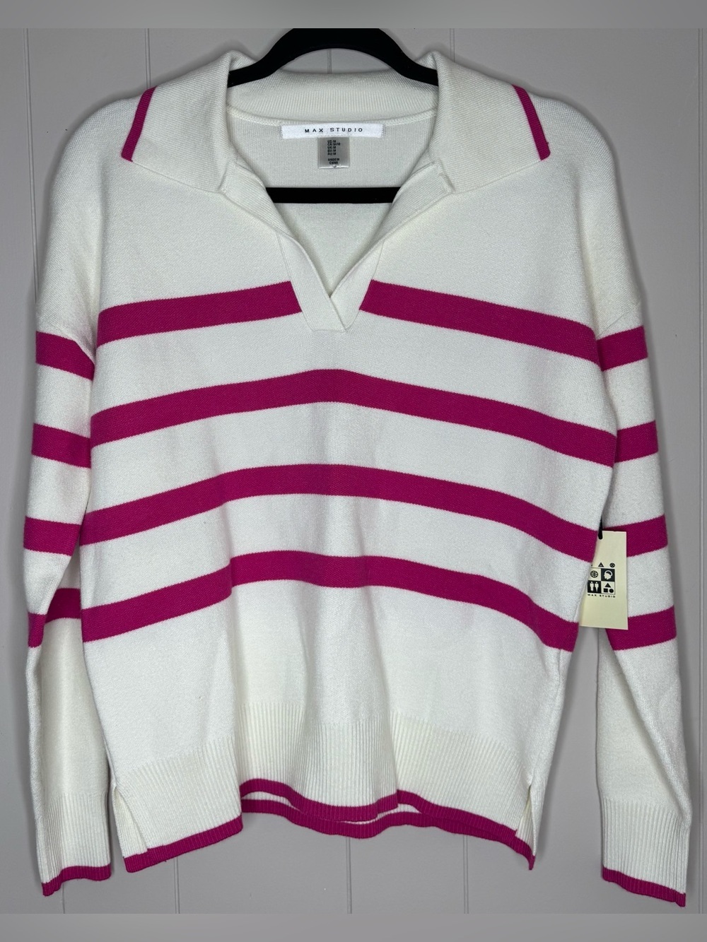 Max Studio Pullover Stretch Sweater Womens Medium NWT